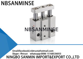 Miniatur Bertindak Ganda Dipandu Silinder Pneumatik Pneumatik 50 - 500 mm / s Kecepatan Piston