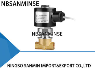 CO2 Liquid Steam Brass Solenoid Valve Biasanya Tertutup Suhu Tinggi / Rendah