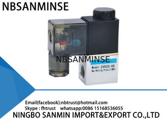 2V Series DC 12 Volt Pneumatic Solenoid Valve 2 Way 2 Posisi Direct Drive / Panduan Jenis Tindakan