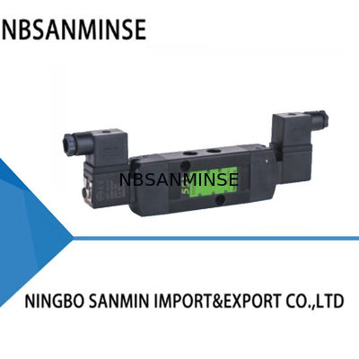 Double Coil Pneumatic Solenoid Control Valve Spool Valve Spacer Tipe NBR PUR Seal IP65