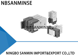 Double Acting Pneumatic Air Cylinder Gripper 180 ° Angular Type Rack &amp; Pinion Type Parallel Jaw Gripper