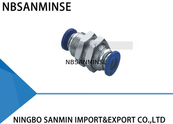 PMM Sekat Tabung Union Selang Pneumatik Cnnecting Cepat PU Tabung Plastik Pas Sanmin