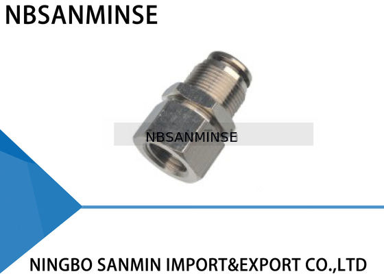 PMFT Semua Logam Kuningan Pas Perempuan Thread One Touch Pneumatic Air Fittings Konektor Sekat