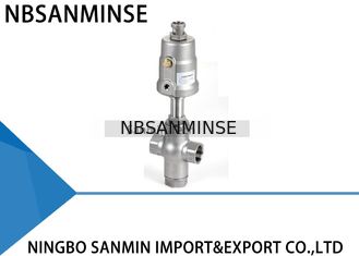 JDF1100 / JDF1200 Pneumatic Angle Seat Valve 3 Way Angle Valve Mesin Makanan Bertindak Ganda
