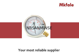 100mm pengukur tekanan cair diisi Stainless Steel Pressure Gauge