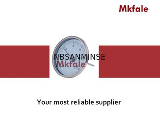 Alat Pengukur Tekanan Cair Stainless Steel Bimetal Coil Thermometer Instrumen Kaca Jendela