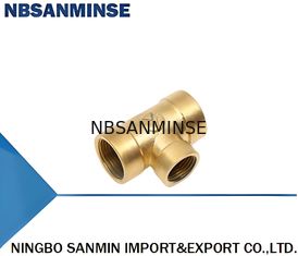 Tembaga Tee Kuningan Hose Fittings Tekanan 1.0MPA