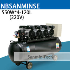 550WX4 - 120 Kompresor Udara Oilless Tekanan Tinggi Desain Bisu Kayu Bekerja Aplikasi Rumah AC220V Sanmin Berkualitas Tinggi