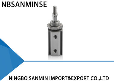 Rubber Bumper Single Rod Pin Air Pneumatic Cylinder With Thread / Without Thread