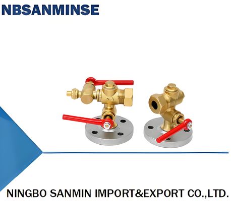3 4 1.6Mpa Seal Test Pressure Brass PTFE Forged Steel Flange Type Liquid Level Gauge For Performance