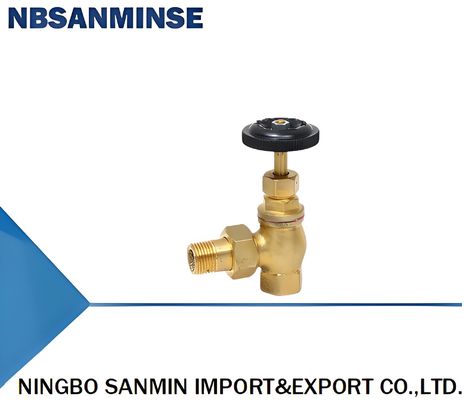 606-DN15 606-DN20 Copper Heating Angle Valve With 1.0MPA Pressure