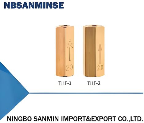High Pressure THF Oil Return Check Valve With Orifice ∅0.8-∅3.0mm And Maximum Pressure 15 Bar