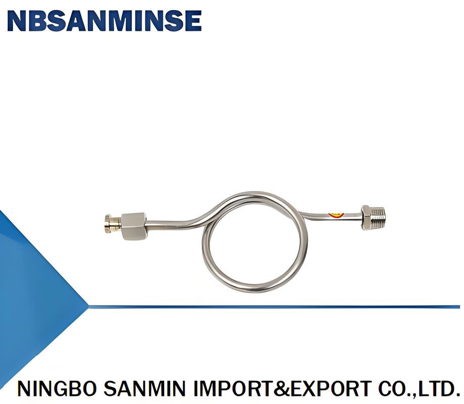 Highly Durable And Accurate Stainless Steel Pressure Gauge Buffer Tube 302B DN15×DN15 For Various Applications