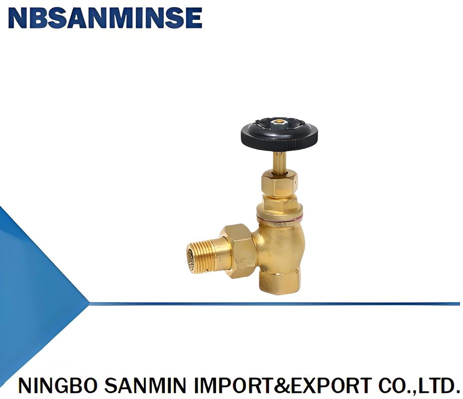 606-DN15 606-DN20 Copper Heating Angle Valve With 1.0MPA Pressure