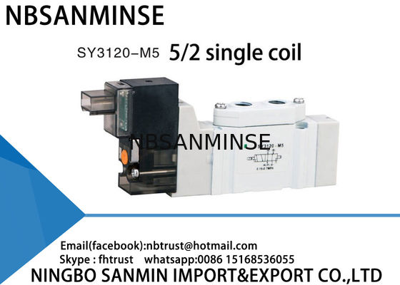 SY3120 SY5120 SY7120 Pneumatic Compact Solenoid Valve Mini Valve Otomatisasi SMC Ganti AC220V DC24V