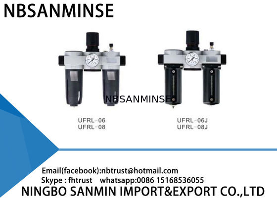 UFRL Pneumatic Filter Regulator Lubricator Unit Air FRL Dengan Anti Acid Bowl