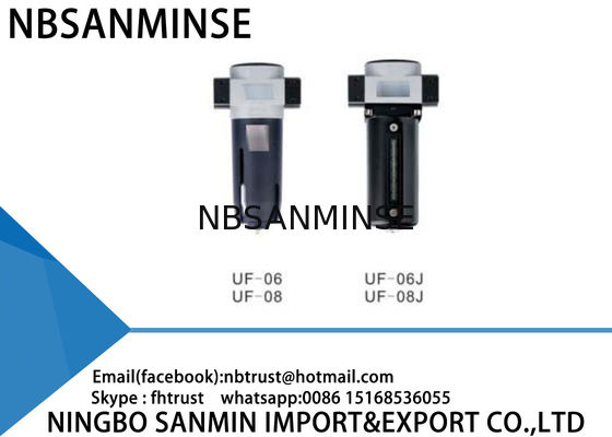F / UF Filter Lubricator Regulator Kinerja Tinggi Dengan Aluminium Die Cast Body