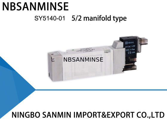 SY5000 Mini Pneumatic Solenoid Valve 220VAC Tahan Debu 5/2 5/3 Posisi