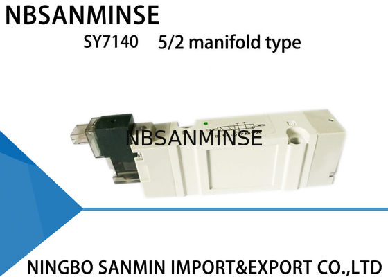 SY7000 Kecil Smc Solenoid Valve Manifold Mounted Secara Individual Keandalan Tinggi