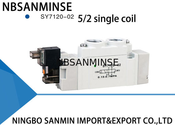 SY7000 Kecil Smc Solenoid Valve Manifold Mounted Secara Individual Keandalan Tinggi