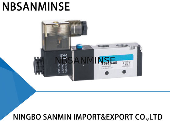 4V210 4V220 4V320 4V410 1/8 "1/4" Pneumatic Solenoid Valve Mesin Otomatisasi Katup Polit Udara