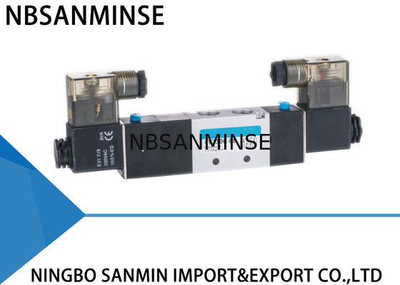 4V210 4V220 4V320 4V410 1/8 "1/4" Pneumatic Solenoid Valve Mesin Otomatisasi Katup Polit Udara