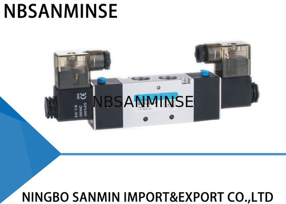 Tekanan Tinggi Pneumatic Solenoid Valve Air Directional Control Valve 4V 300 Series