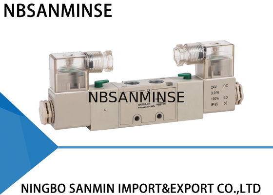 5 Way 2 Posisi Pneumatic Solenoid Valve 1/4 "1/8" YPC Type Sanmin