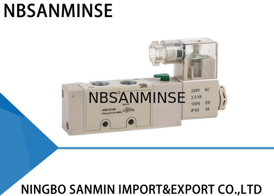5 Way 2 Posisi Pneumatic Solenoid Valve 1/4 "1/8" YPC Type Sanmin