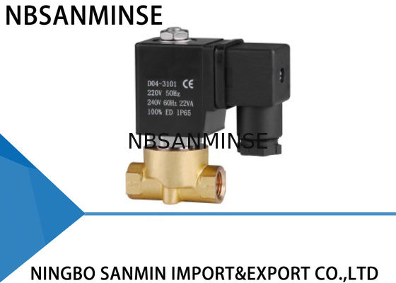 Aliran Tinggi Kuningan Solenoid Valve Diafragma Solenoid Valve P1 Compact Series