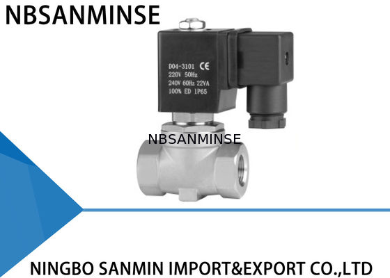 P4 Mini Kuningan / SS 316 Listrik Solenoid Valve Air Pilot Dioperasikan Tindakan
