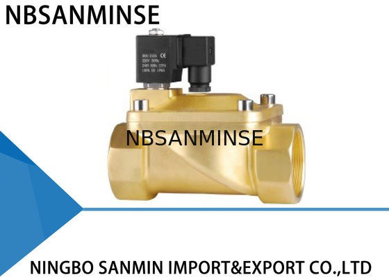 P6 Dua Arah Forged Brass Solenoid Valve Pilot Dioperasikan Valve Solenoid