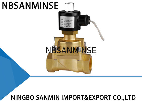 A3 Fluida Tegangan Rendah Kuningan Solenoid Valve Two Way 0.  5 - 10 kgf / cm² Tekanan