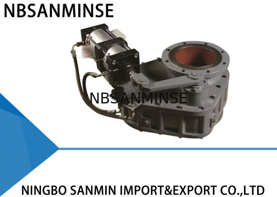 Cement Plant / Power Station Double Disc Valve Tahan Aus Sangat Baik