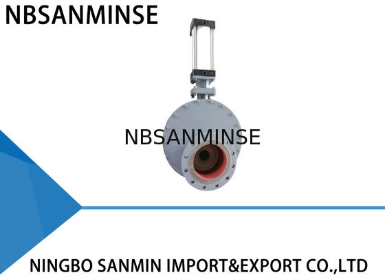 Pneumatic Circular Double Disc Valve Badan Cast Iron pakai SMWZ644 -DNA - R