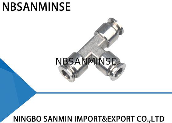 SSE Tee Air Hose Quick Coupler Fitting Pipa Pneumatik Tahan Asam Sangat Baik