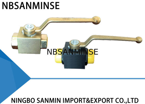 Manual Carbon Steel / Brass Hydraulic Ball Valve NBR VITON Jenis Segel Sertifikasi ISO9001