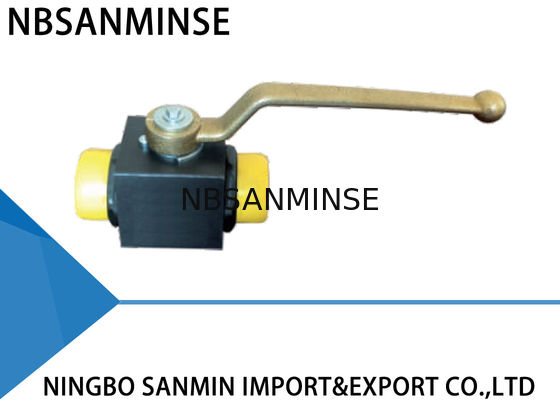 Manual Carbon Steel / Brass Hydraulic Ball Valve NBR VITON Jenis Segel Sertifikasi ISO9001