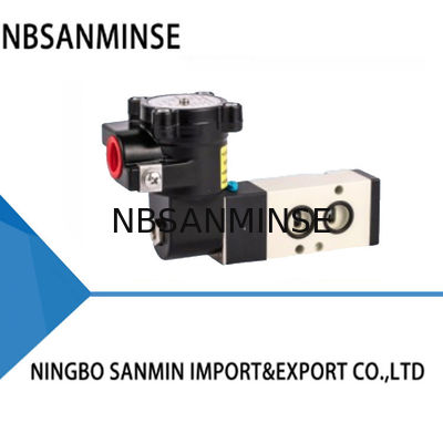 Kekuatan katup solenoid pneumatik tahan ledakan NAMUR Tipe pelat DC24V 3.6W 4M310-08-GB