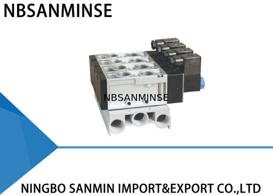 40 Mikron Filter Udara Pneumatic Solenoid Valve Five Port G1 / 2 "Ukuran Port