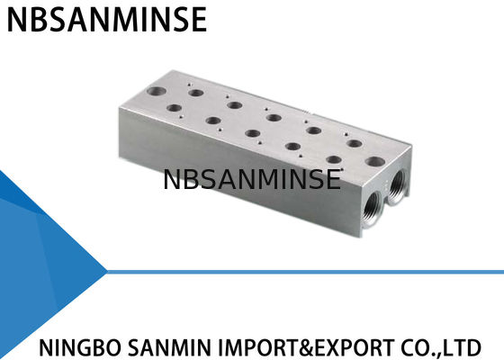 ISO Pneumatic Solenoid Valve Manifold Assembly untuk Airtac Festo Parker CKD SMC Valve Combination Base