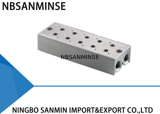 ISO Pneumatic Solenoid Valve Manifold Assembly untuk Airtac Festo Parker CKD SMC Valve Combination Base