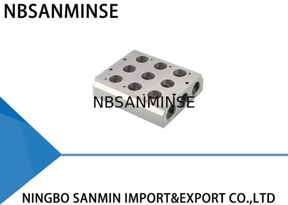 ISO Pneumatic Solenoid Valve Manifold Assembly untuk Airtac Festo Parker CKD SMC Valve Combination Base