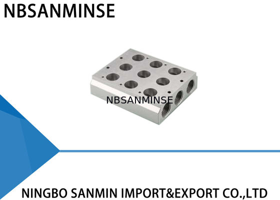 ISO Pneumatic Solenoid Valve Manifold Assembly untuk Airtac Festo Parker CKD SMC Valve Combination Base