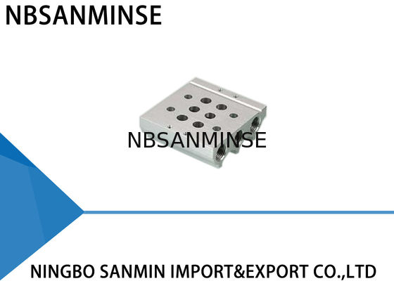 ISO Pneumatic Solenoid Valve Manifold Assembly untuk Airtac Festo Parker CKD SMC Valve Combination Base