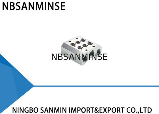 ISO Pneumatic Solenoid Valve Manifold Assembly untuk Airtac Festo Parker CKD SMC Valve Combination Base