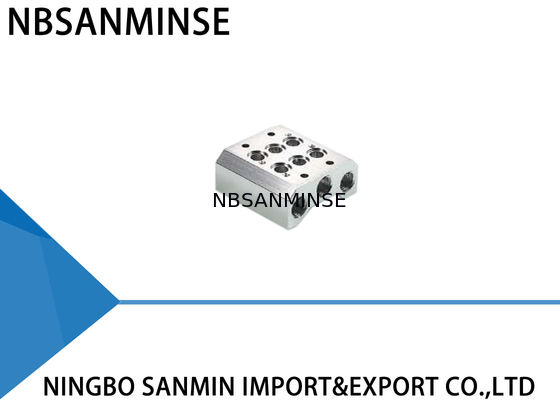 ISO Pneumatic Solenoid Valve Manifold Assembly untuk Airtac Festo Parker CKD SMC Valve Combination Base
