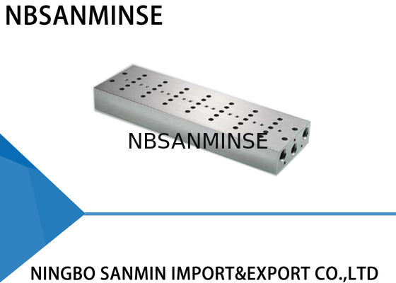 ISO Pneumatic Solenoid Valve Manifold Assembly untuk Airtac Festo Parker CKD SMC Valve Combination Base
