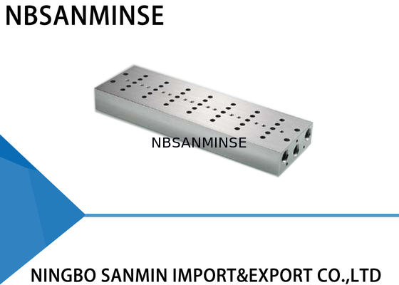 ISO Pneumatic Solenoid Valve Manifold Assembly untuk Airtac Festo Parker CKD SMC Valve Combination Base