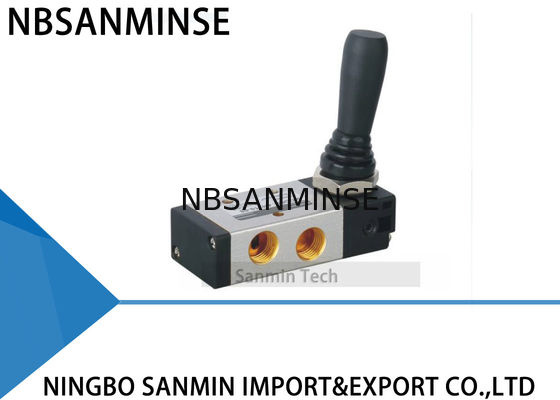 4H Series Pneumatic Solenoid Valve Dua Posisi / Tiga Posisi Tarik Lima Arah